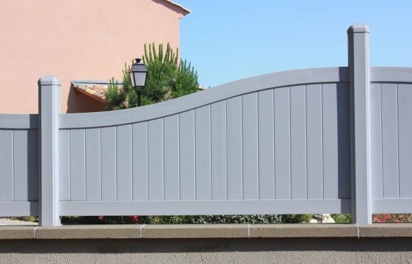 Gray Vinyl Fence Installation Service